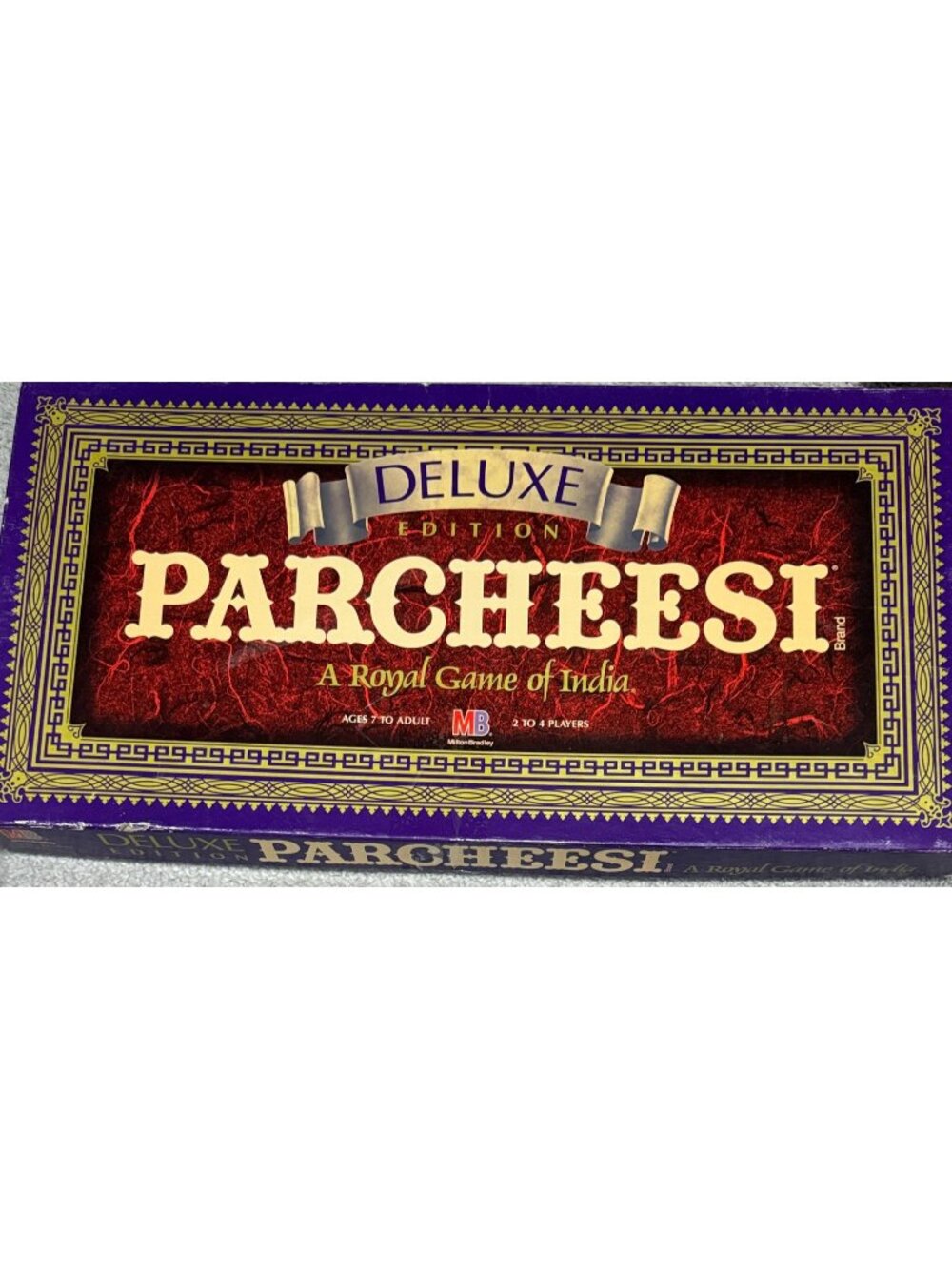 Vintage Parcheesi Deluxe Edition 1989 Milton Bradley Royal Board Game of India